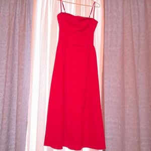 Lovely, simple unbranded red spaghetti strap dress